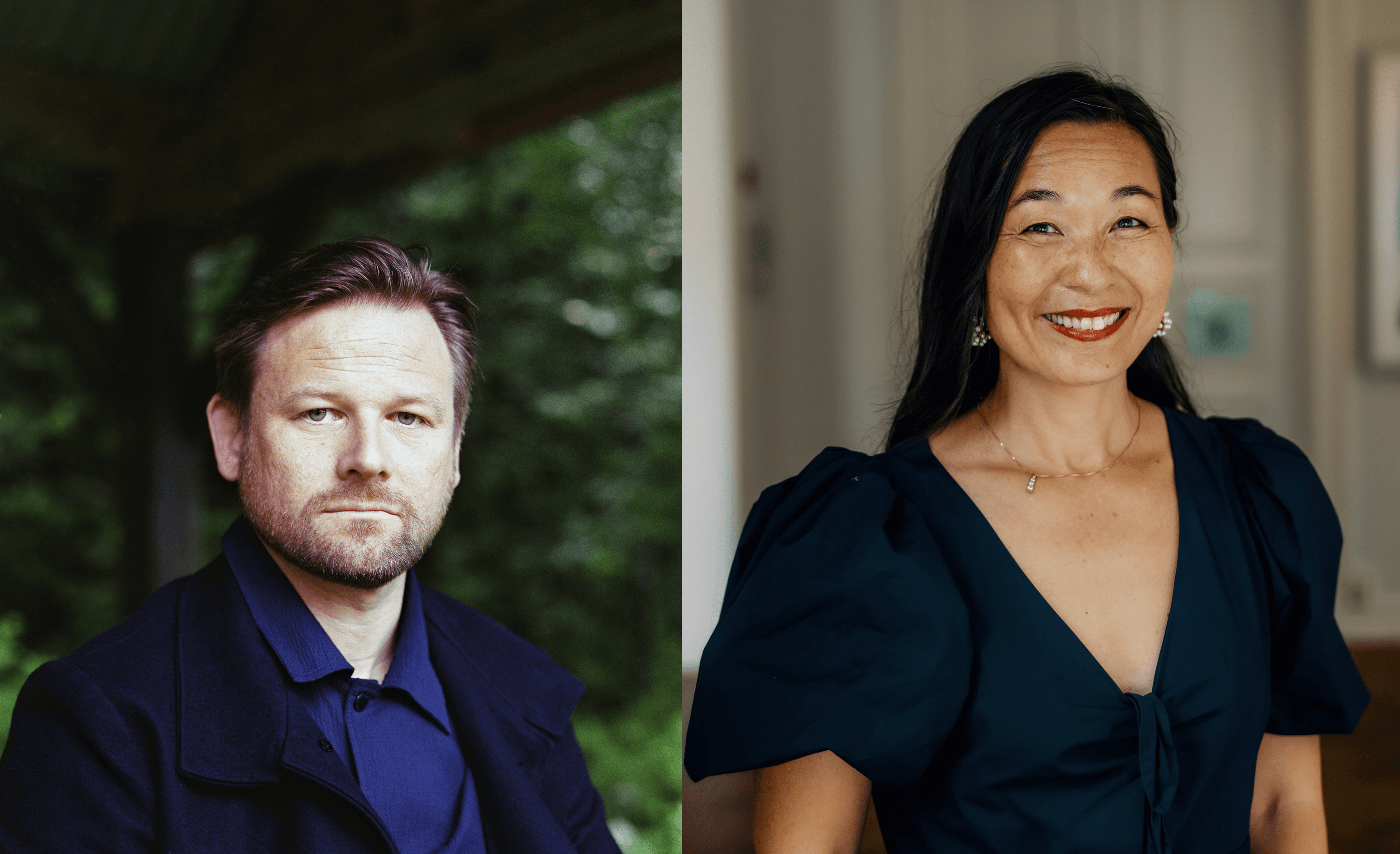 Foto: (f.v) Sivert Nesbø, leder i DnF. Cathrine Sandnes, generalsekretær i NFFO.